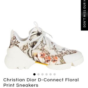 Christian Dior D- Connect Floral print sneakers